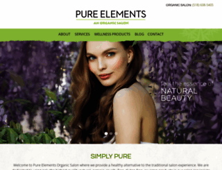 pure-elements-salon.com screenshot