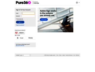 pure360.echosign.com screenshot