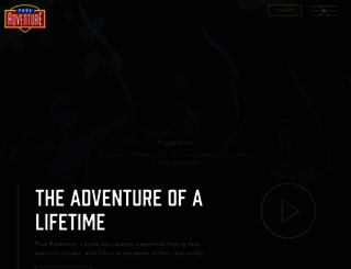 pureadventure.org screenshot