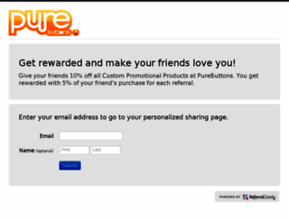 purebuttons.referralcandy.com screenshot