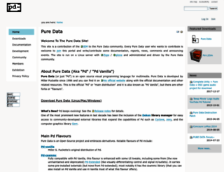 puredata.info screenshot