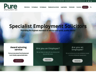 pureemploymentlaw.co.uk screenshot