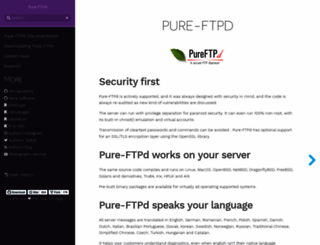 pureftpd.org screenshot