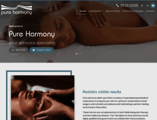 pureharmony.com.au screenshot