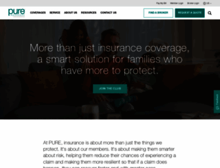 pureinsurance.com screenshot