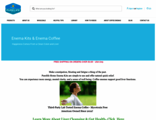 purelifeenema.com screenshot