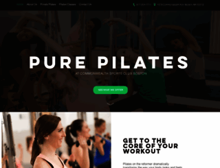 purepilatesboston.com screenshot