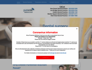 puresmilelondon.co.uk screenshot