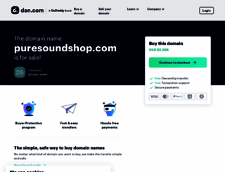 puresoundshop.com screenshot