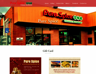 purespicerestaurant.com screenshot