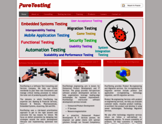 puretesting.com screenshot