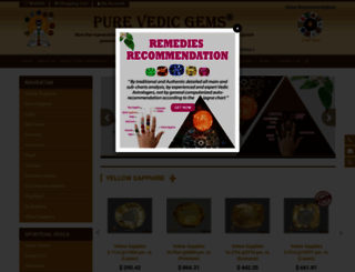 purevedicgems.in screenshot