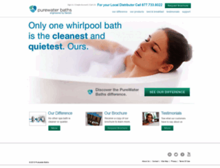 purewaterbaths.com screenshot