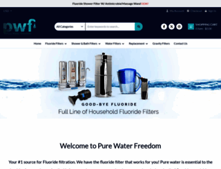 purewaterfreedom.com screenshot