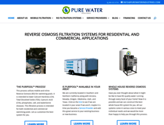 purewaterindustries.com screenshot
