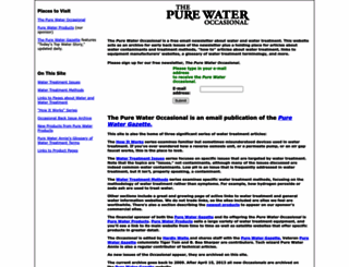 purewateroccasional.net screenshot