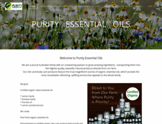 purityessentialoils.com.au screenshot