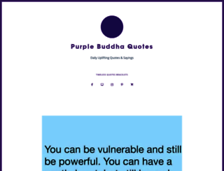 purplebuddhaquotes.com screenshot