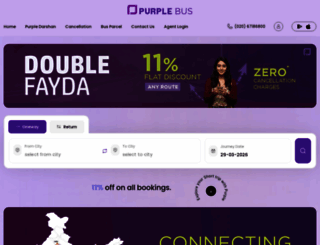 purplebus.in screenshot