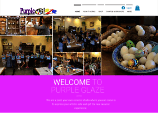 purpleglazepottery.com screenshot