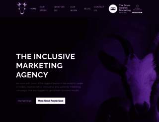 purplegoatagency.com screenshot