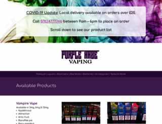 purplehazemk.co.uk screenshot