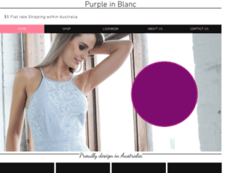 purpleinblanc.com.au screenshot