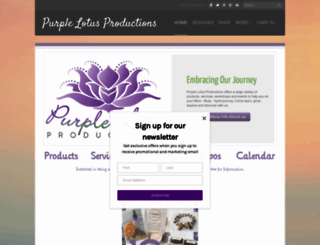 purplelotusproductions.com screenshot