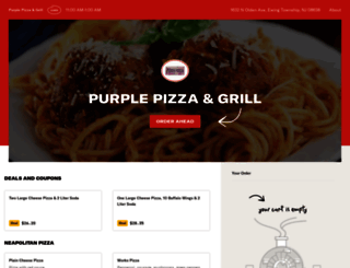 purplepizzagrillmenu.com screenshot