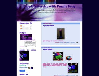purplesaturdaywithpurplefrog.blogspot.com screenshot