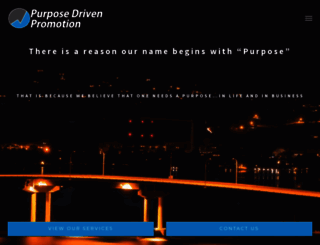 purposedrivenpromotion.com screenshot