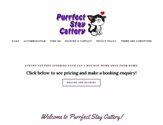 purrfectstaycattery.co.uk screenshot