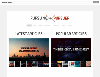 pursuingthepursuer.org screenshot