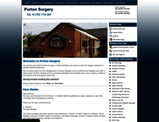 purtonsurgery.co.uk screenshot