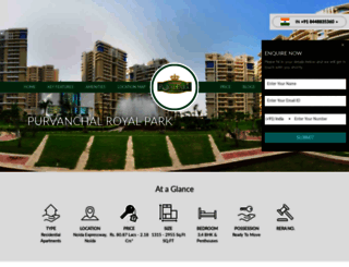 purvanchalroyalpark.org.in screenshot