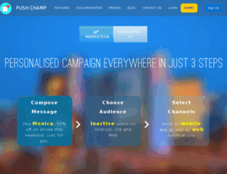 pushchamp.com screenshot