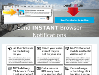 pushlotus.com screenshot
