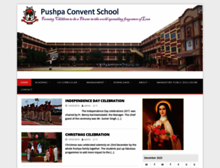 pushpaconventschool.org screenshot