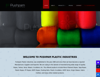 pushpamplastic.com screenshot