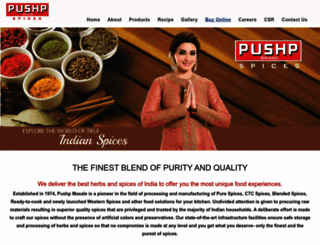 pushpspices.com screenshot