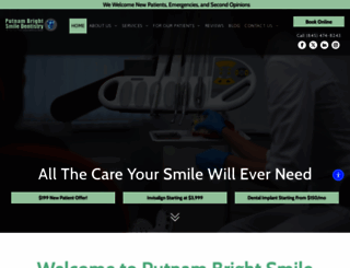 putnambrightsmile.com screenshot