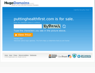 puttinghealthfirst.com screenshot