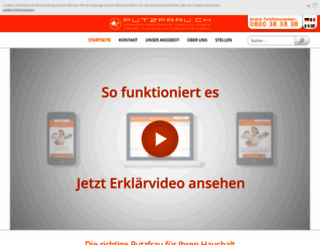 putzfrauvermittlung.ch screenshot