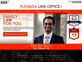 puvvadalaw.com screenshot