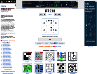 puzzle-masyu.com screenshot