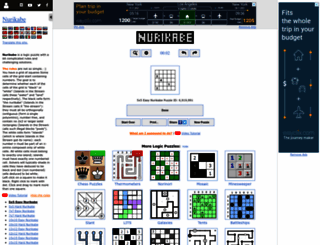 puzzle-nurikabe.com screenshot