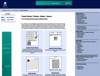 puzzle-sheets.com screenshot