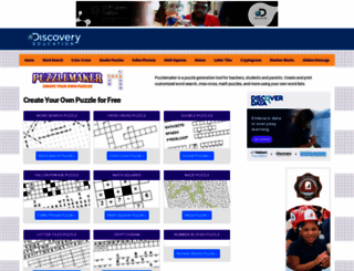 puzzlemaker.school.discovery.com screenshot