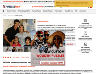 puzzlesprint.ca screenshot