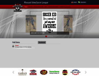 pvsoccer.org screenshot